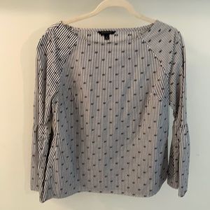 Banana republic striped blouse